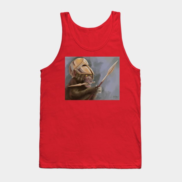 Warrior monkey Tank Top by Bertoni_Lee